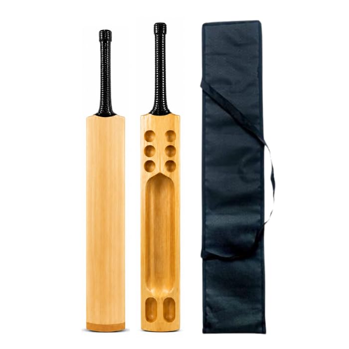 SVS 7T7T Hard Tennis Cricket Bat | Premium Willow Double Blade Bat | 36 Inch Full Size | Scoop Design | Lightweight Cricket Bat for Hard Tennis Ball-image-34