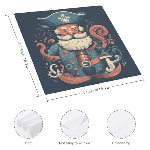 Servilletas de Tela Personajes Pirata 6 Unidades miniatura 2