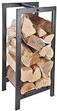 Acciaio Esschert Design Country style Portalegna 30X24X60Cm in Acciaio al Carbonio 1,88 kg 30X24X60Cm