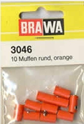 Preisvergleich Produktbild O 10 Muffen rund orang BRAWA 3046