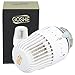 Produktbild GOSHE Heizkörper Thermostatkopf mit Blockade M30x1,5 Weiß | Thermostat Heizung 8-30°C Thermostatventile Heizkörperthermostat Heizkörper Ventil Adapter Heizungsventil Heizungsthermostat Ventilaufsatz