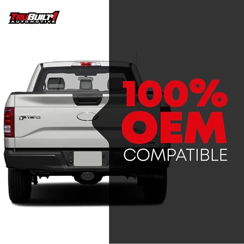 Image of T1A Tailgate Handle & Bezel Assembly, Upgraded Metal - Compatible with 2015-2017 Ford F-150 - Exterior Lift Gate Latch Set - Textured Black - No Camera, LED Hole - OEM FL3Z-9943400-JA, 97695