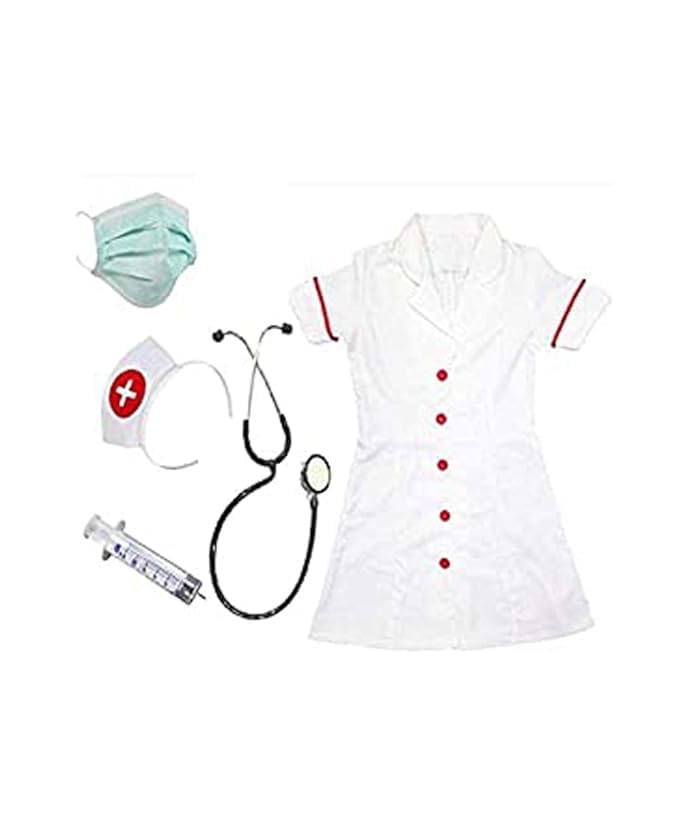 Chrisley Enterprises Nurse Costume School Annual Function Stage Shows Competition Dress (3-4 Years) White, Synthetic (B0BNYHKD6F) Amazon Price History, Amazon Price Tracker