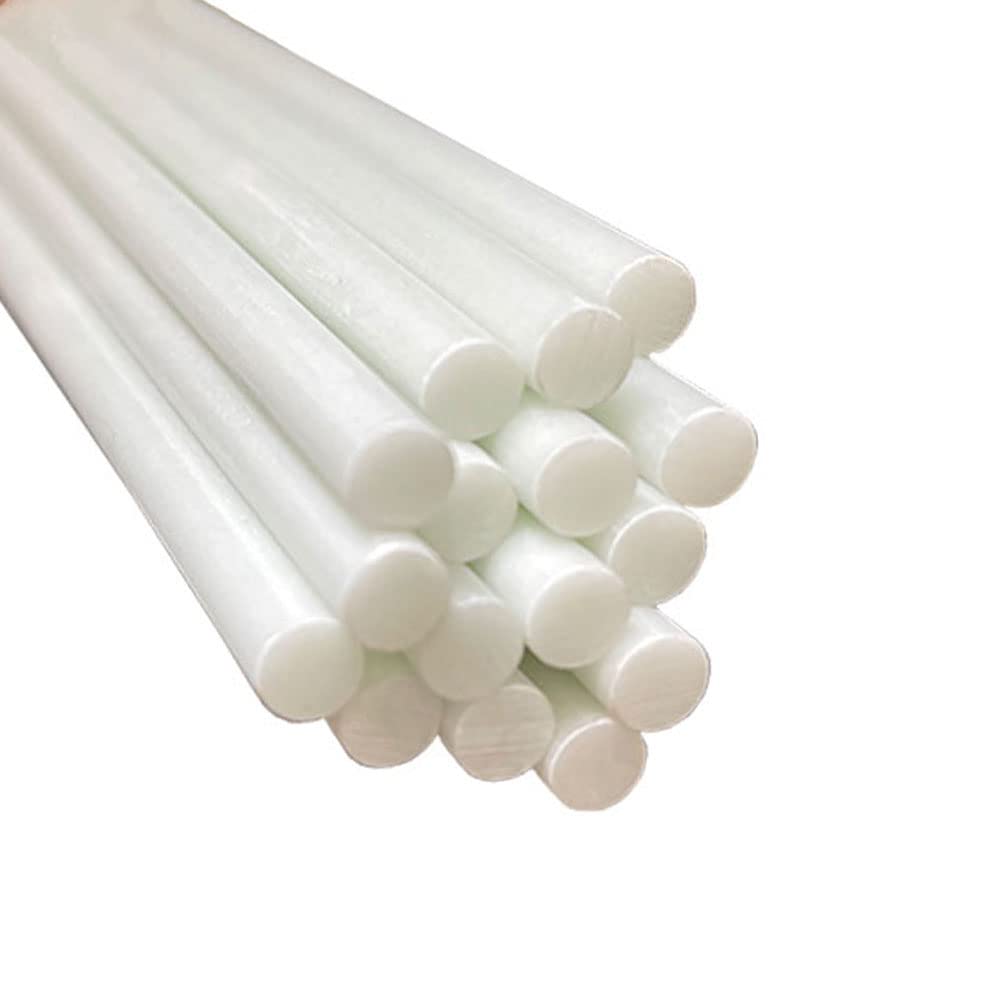 HGCOEYR Fiberglass Rods, Fiberglass Rods 0.8-9mm x 500mm 20 pcs