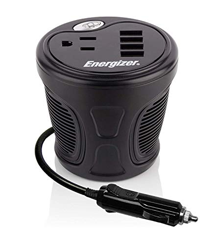 Energizer 150 Watt Cup Inverter - 4 USB Ports, 2.4A Each, 48 Watt
