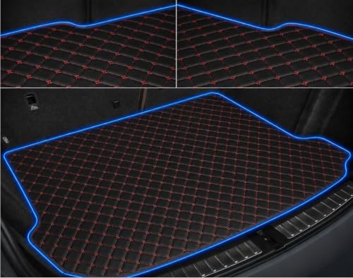 Image of Car Boot Mat for Hyundai I20 2015 to 2019 | Black with Red