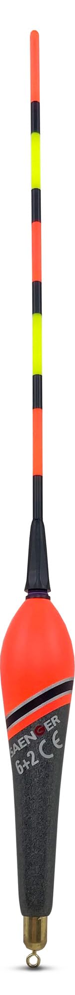 Sensitec IQ LED Control Posen - LED SENSITIV Waggler vorbebleit Laufpose von Sänger Farbwechsel bei Biss (4 + 2gr)
