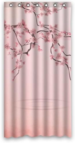 beautiful Cherry blossom tree,Japan Cherry blossom art 100% Polyester Shower Curtain (36" wide x 72" long)