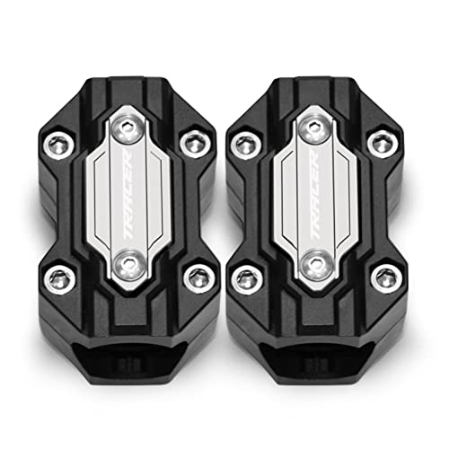 Bloc antichoc pare-chocs moteur argenté : roulez serein en Yamaha Tracer 900 GT