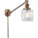 Innovations 237-BB-G302-LED 1 Light Vintage Dimmable LED Swing Arm, Brushed Brass