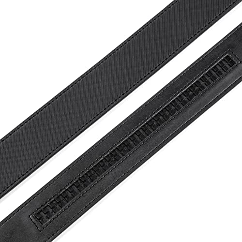 Image of Founders & C Mens Leather Ratchet Belt Strap Only 1 3 /8 inch Without Buckle,Replacement Strap Suitable for 40MM Slide Buckle
