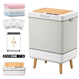 RUDAP Towel Warmer, 35L Large Towel Warmers for Bathroom, Foldable Blanket Warmer with Custom Fragrance, ETL Certification, Fast Heating, Fits 3 Large Towels, 2 Bathrobes, Blankets