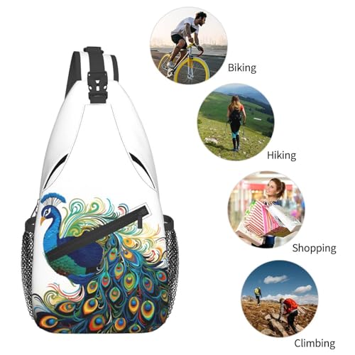 Mochila Pecho Negra Estilo Sling para Senderismo miniatura 5