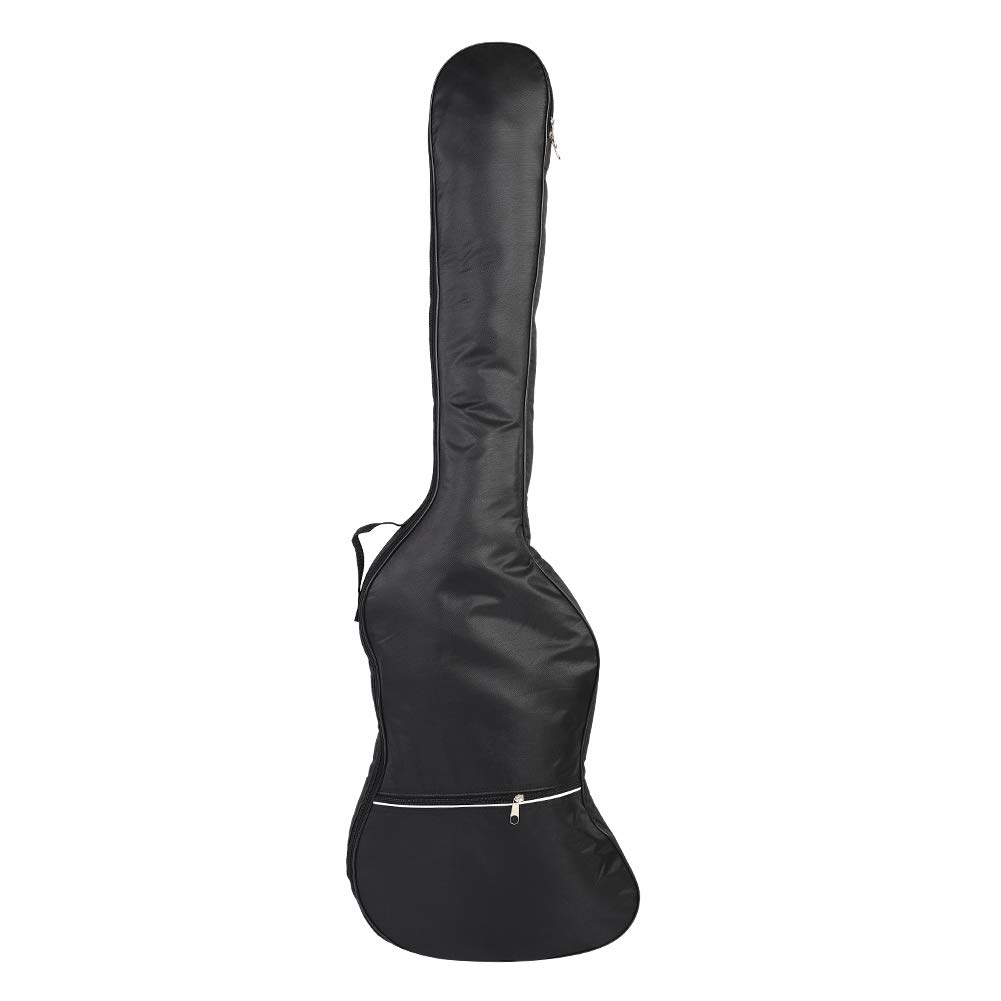 Pokrowiec na gitarę - Czarna Torba na Bas z Tkaniny Oxford, Wodoodporna - Miękki Pokrowiec na gitarę, Podwójne Paski - Gruba Wyściółka z Gąbki Chroniąca Instrument