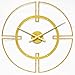 Infinity Instruments Large Metal Wall Clock 24 inch Cosmo Contemporary Modern Decorative Home Decor, Battery Operatedâ€¦