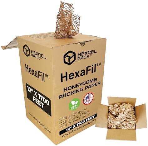 HexcelPack | HexaFil Honeycomb Packing Kraft Paper 15" x 1700' in...