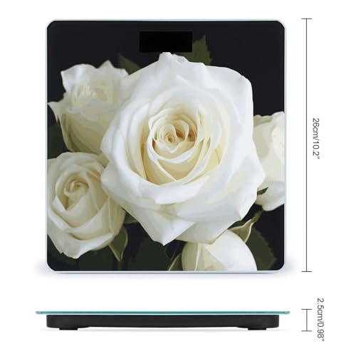 Báscula de baño digital VstaDank con pantalla LCD y cinta métrica miniatura 2