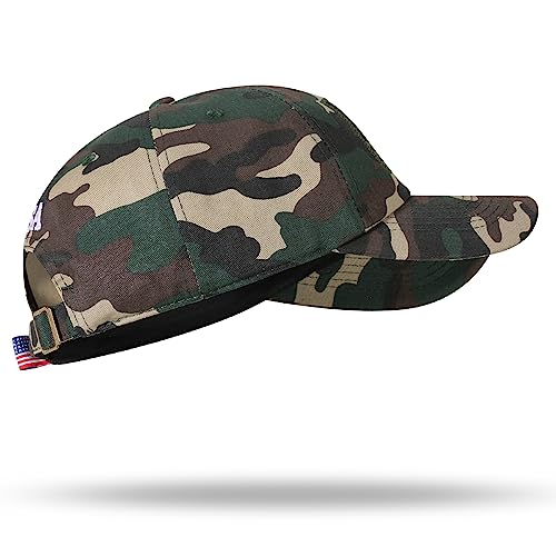 Image of American Flag Hat, Adjustable Fit USA Baseball Cap for Men Women, Dad Hats, Outdoor Ball Caps for Casual Wear