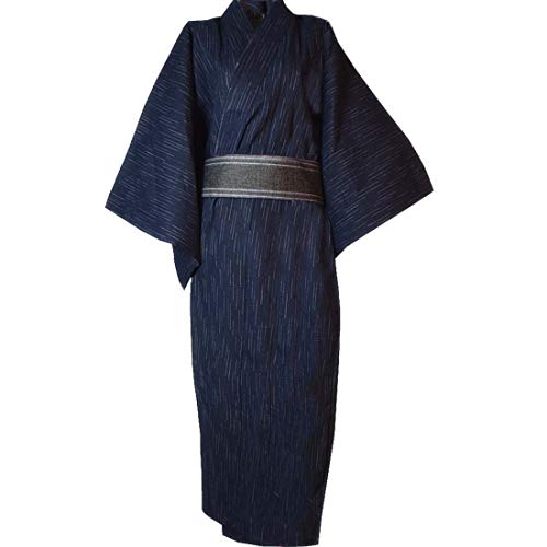 Double Villages Vêtements Hommes Japonais Yukata Japonais Kimono Brodé Robe Pyjamas Habillage Robe