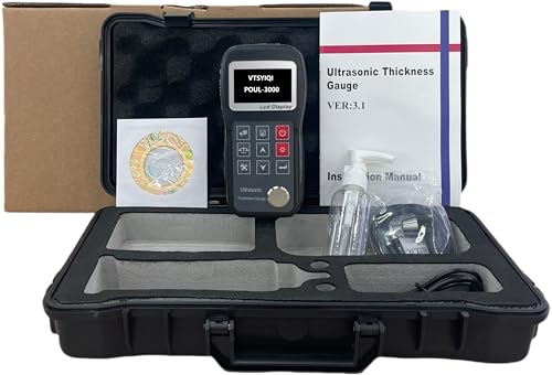 Calibrador Ultrasónico Digital para Metales 0.75-300mm USB