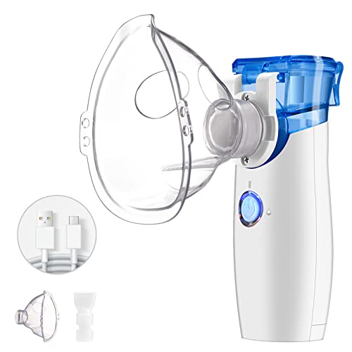 Portable Nebulizer,Handheld Nebulizer Machine for Adult and Kids,Steam Inhalers for Breathing Problems,Mini Mesh Nebulizer for Travel,Home or Daily Use