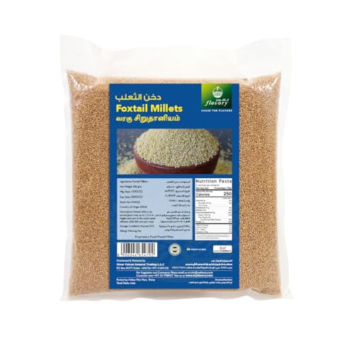 Flavory Foxtail Millet (Thinai) Pure & Natural Whole Grain High in Fiber & Nutrients 500g