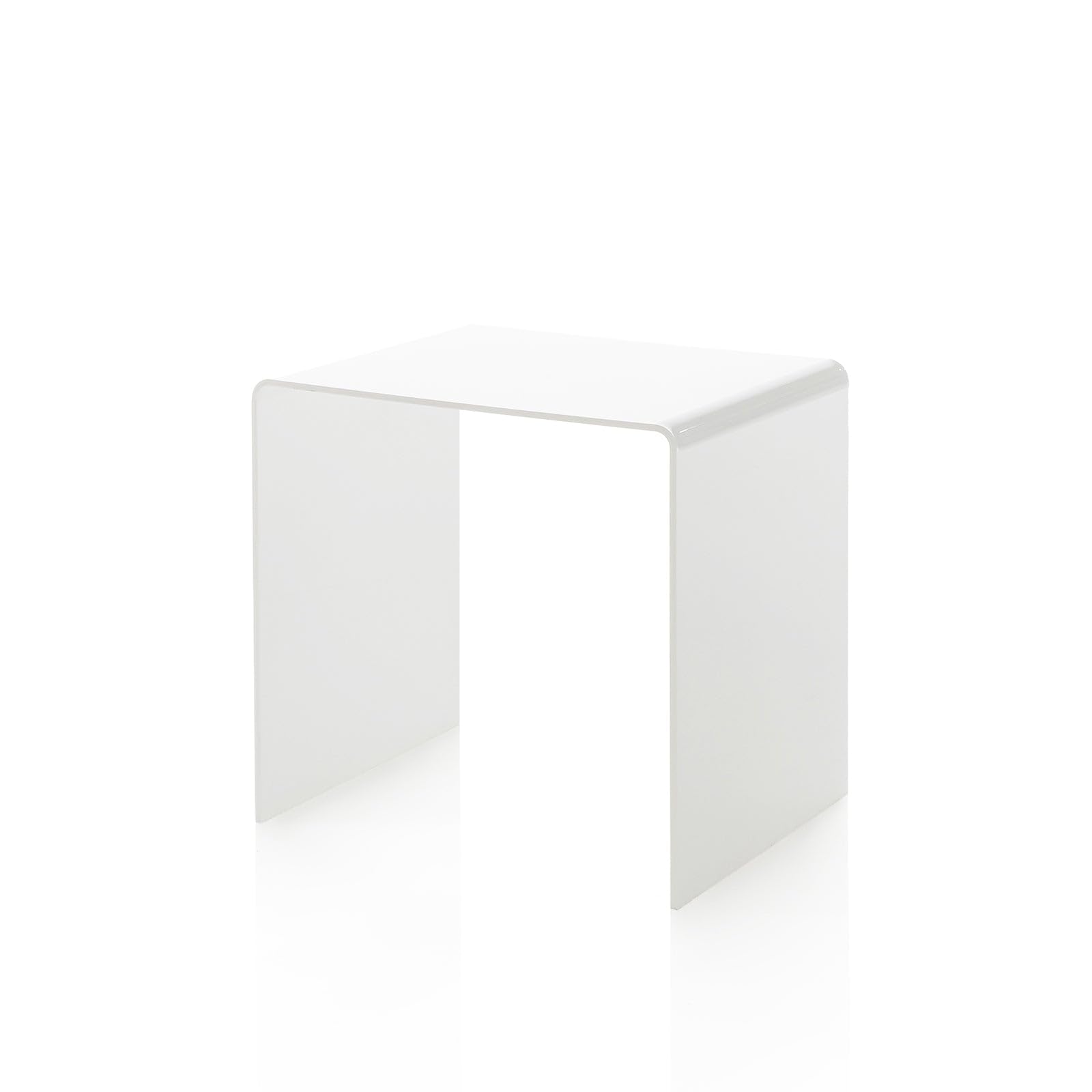 accessori casa tavolino, design moderno, facile da pulire, struttura resistente, salvaspazio, montaggio a muro, facile da installare - Bianco - 50x40x50 cm