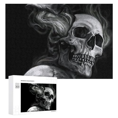 頭蓋骨 木製パズル パズル ジグソーパズル 娯楽 知育玩具 ストレス軽減 減圧 装飾 室内装飾 壁飾り 誕生日プレゼント 子供 大人 300 PCS