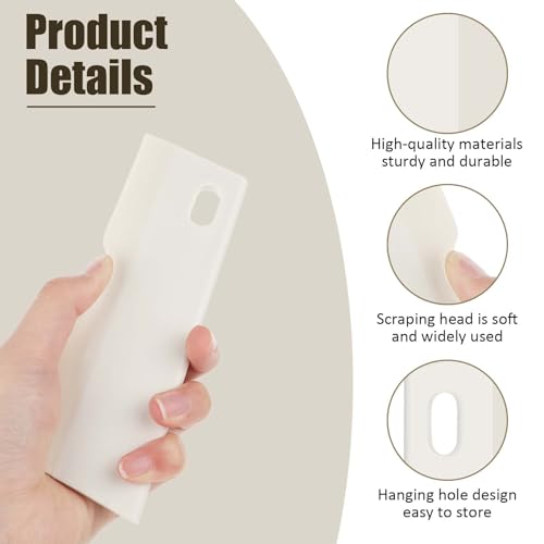 Image of JJUNW 2Pcs Small Rubber Squeegees, Hand Water Scraper, Mini Soft Rubber Window Squeegee, for Windows, Mirrors, Bathroom Glass Shower Mirrors and Counter, Kitchen Countertops and Sink