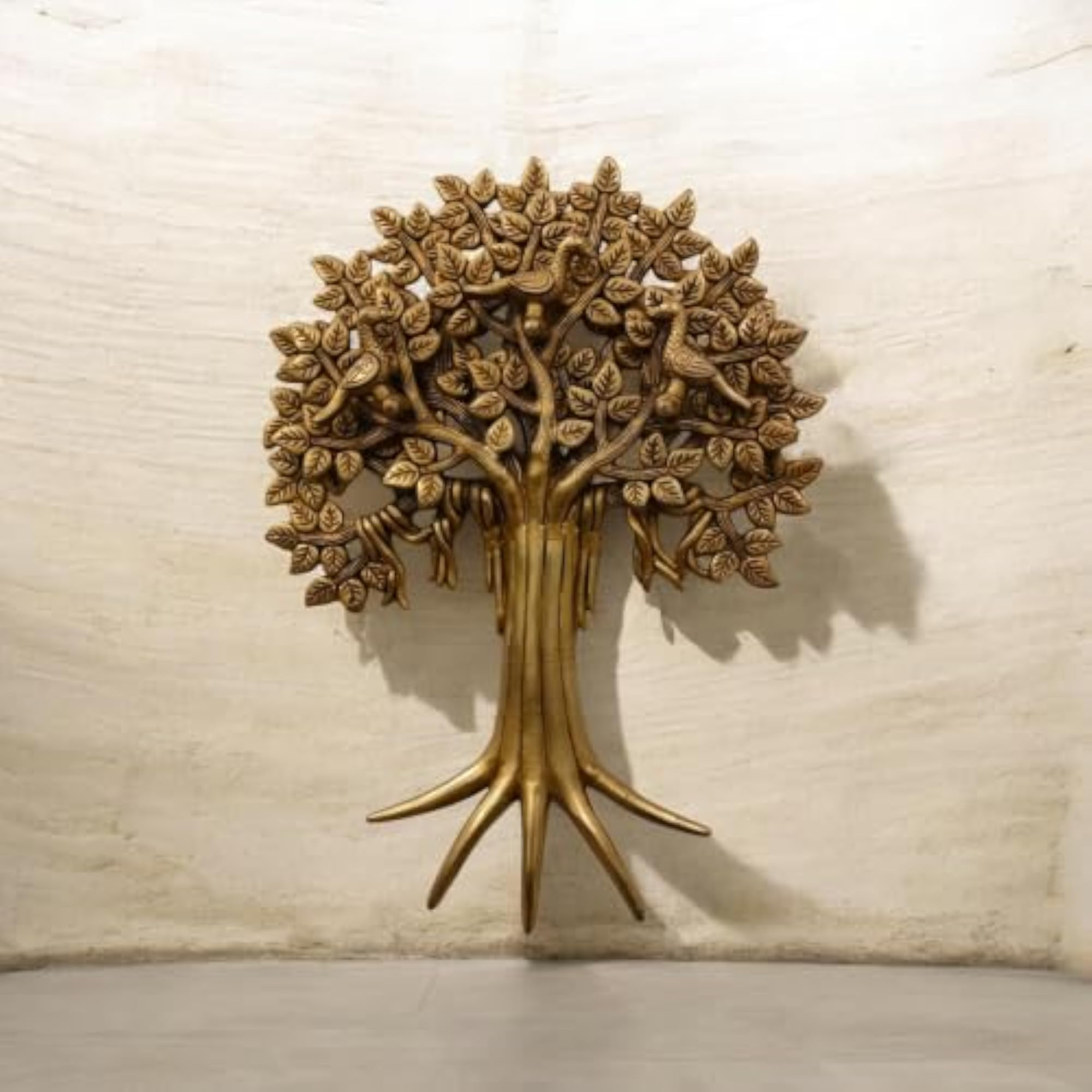 Brass Kalpavriksha Tree Showpiece for Home Decor
