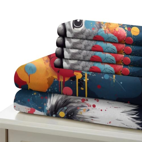 Parure de lit 3 pièces 200x200 microfibre de polyester avec fermeture éclair de chambre - 6