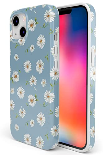 Casely Iphone 13 Case | Compatible With Magsafe | Daisy Daydream Baby Blue Floral Case #TOP1