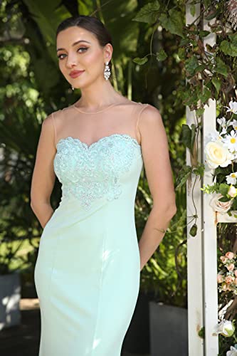 Image of BABYONLINE D.R.E.S.S. Formal Dresses for Women Bodycon Mermaid Appliques Lace Elegant Prom Dress XIN262