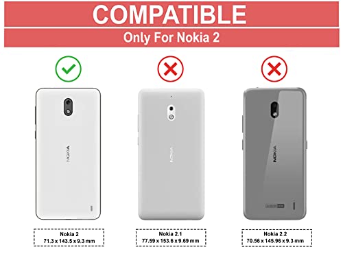 Image of Amazon Brand - Solimo Soft & Flexible Hybrid Back Phone Case for Nokia 2 (Black)