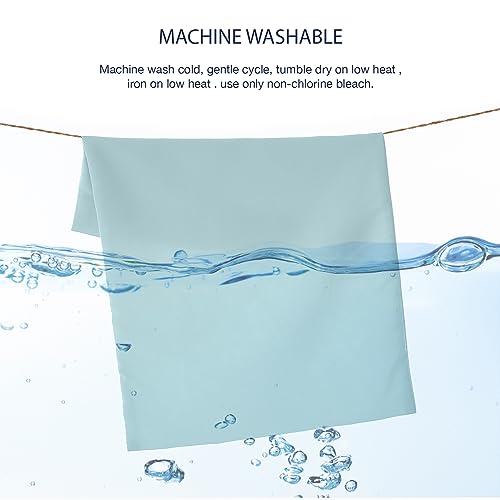 Image of EXQ Home Toddler Pillowcases 13x18 Travel Pillow Case Set of 2, Small Pillow Case Fits Baby Pillow Sized 12x16, 13x18, Kids Pillowcases 2 Pack Machine Washable (Blue Coral)