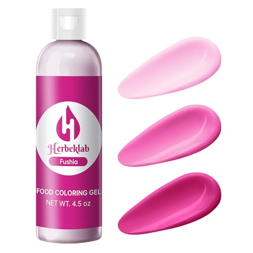 Image of Fushia Gel Food Coloring - 4.5 oz Professional Grade Concentrated Food Dye, Gel Based Coloring for Icing, Baking, Cake Decorating & Cookies