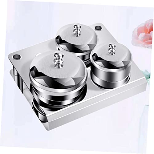 Set de 3 herramientas para arte de uñas con frasco acrílico miniatura 4
