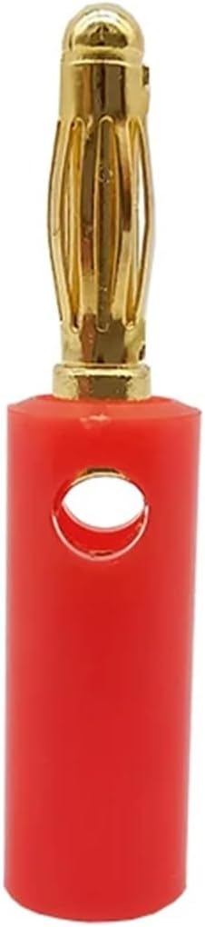 100Pcs 4mm Banana Connector Wire Speaker Audio Connector Banane Male Plugs Adapter 4mm Banano Cable Connectors Gold Plated