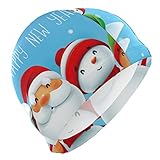 Alta elasticidad: telas de licra con alta elasticidad, y sin distorsión después de su uso, este gorro de natación es más fácil de poner y quitar que los gorros de silicona, gorros de natación de elasticidad adecuados tanto para cabello largo como para pelo corto, puede eficazmente alejar el cabello de materiales nocivos.