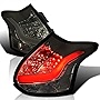 SPEC-D TUNING Smoke Lens LED Bar Tail Lights Compatible with 2012-2014 Ford Focus Hatchback Left + Right Pair Assembly