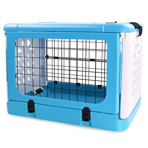 Buy P&BJoiner Pet Carrier Dog Cage, FourSides Folding Animal Carrier