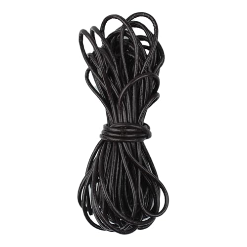 Lederschnur Rund 2mm×5m,Lederband Lederriemen Classic Kette,Lederschnur...