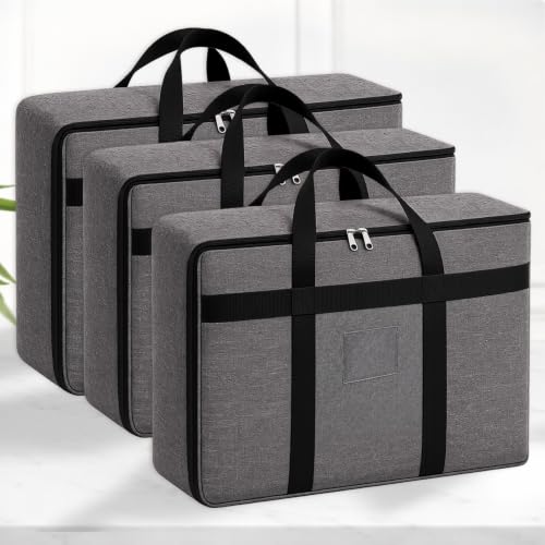 Image of SITTELLA Large Foldable Storage Bags, 39 L, 3Pack, Grey