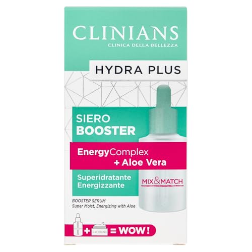 CLINIANS | Hydra Plus Siero Booster, Dermatologicamente Testato, Made in Italy, 30 ml