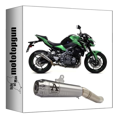 Tubo de escape Arrow Pro-Race de nichrom y acero para moto Kawasaki Z900 2017 a 2019 Mototopgun