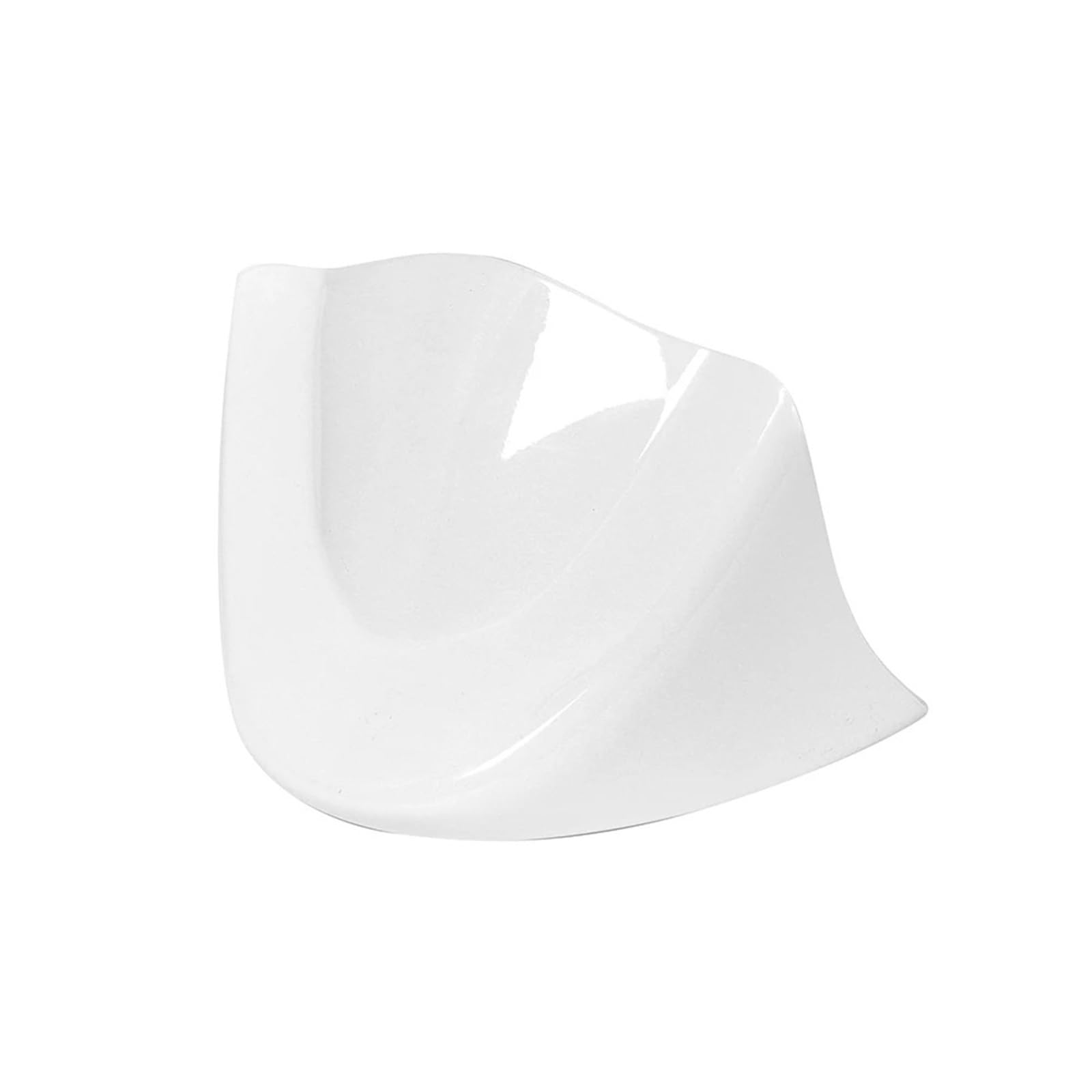 Powersport Gabelschutz Passend für Harley Dyna Fat Bob Modelle 2006-2018, rote Motorrad-Frontspoiler-Verkleidung(White)