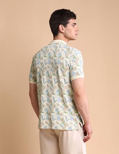 Image of U.S. Polo ASSN. Printed Polo T Shirts for Men - 100% Cotton, Half Sleeves Mens Tshirt