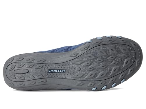 Skechers Modern Comfort Women's Women's Breathe Easy-Knitty Waves Hands Free Slip-Ins Sneaker, Navy, 53