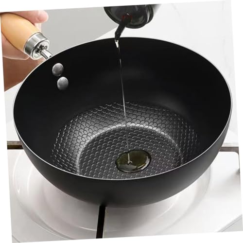 Wok pequeño antiadherente Cabilock hierro con mango ergonómico miniatura 6