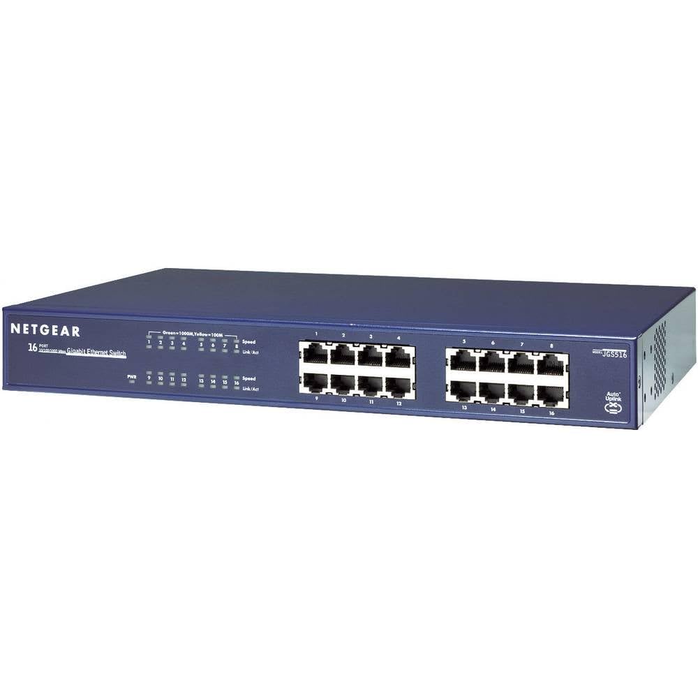 Amazon.com: Netgear JGS516 ProSafe 16 Port Gigabit Ethernet